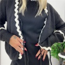 cardigan chiusura con fiocchi e applicazioni wave